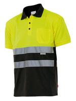 VL-173, POLO BICOLOR MANGA CORTA ALTA VISIBILIDAD