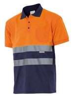 VL-173, POLO BICOLOR MANGA CORTA ALTA VISIBILIDAD