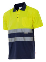 VL-173, POLO BICOLOR MANGA CORTA ALTA VISIBILIDAD