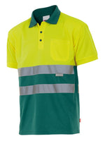 VL-173, POLO BICOLOR MANGA CORTA ALTA VISIBILIDAD
