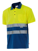 VL-173, POLO BICOLOR MANGA CORTA ALTA VISIBILIDAD