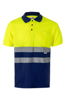 VL-173, POLO BICOLOR MANGA CORTA ALTA VISIBILIDAD