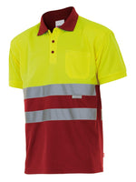 VL-173, POLO BICOLOR MANGA CORTA ALTA VISIBILIDAD