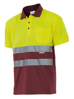 VL-173, POLO BICOLOR MANGA CORTA ALTA VISIBILIDAD