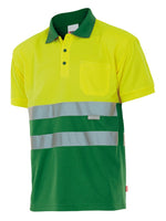 VL-173, POLO BICOLOR MANGA CORTA ALTA VISIBILIDAD