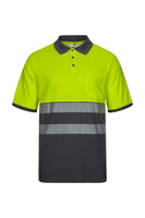 VL-305523, POLO ALGODÓN BICOLOR CINTAS SEGMENTADAS