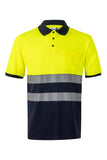 VL-305523, POLO ALGODÓN BICOLOR CINTAS SEGMENTADAS