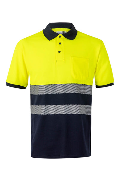VL-305523, POLO ALGODÓN BICOLOR CINTAS SEGMENTADAS