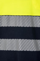 VL-305525, POLO MANGA LARGA ALGODÓN BICOLOR CINTAS SEGMENTADAS