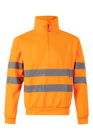 VL-305702, SUDADERA MEDIA CREMALLERA ALTA VISIBILIDAD