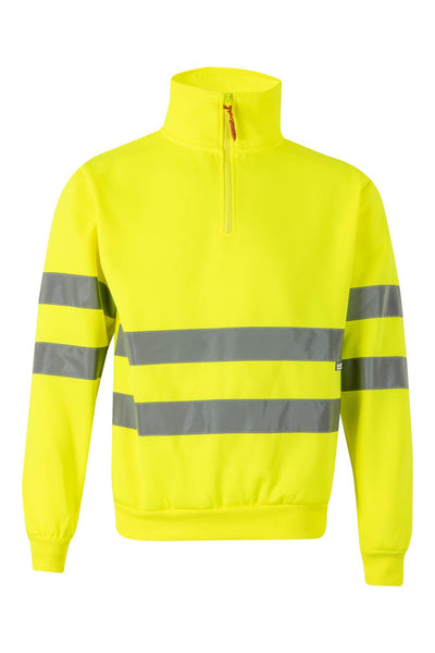 VL-305702, SUDADERA MEDIA CREMALLERA ALTA VISIBILIDAD