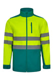 VL-306006, CHAQUETA SOFT SHELL BICOLOR ALTA VISIBILIDAD PREMIO
