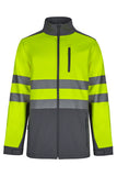 VL-306006, CHAQUETA SOFT SHELL BICOLOR ALTA VISIBILIDAD PREMIO