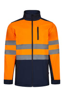 VL-306006, CHAQUETA SOFT SHELL BICOLOR ALTA VISIBILIDAD PREMIO