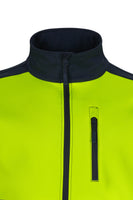 VL-306006, CHAQUETA SOFT SHELL BICOLOR ALTA VISIBILIDAD PREMIO