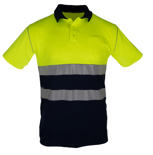 POLO RECON AMARILLO/AZUL