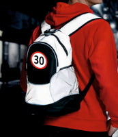MOCHILA REFLECTANTE SEÑAL 30 KM/HORA